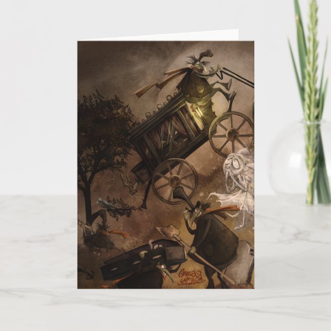 Cartão Cumprimentos do cemitério (Frente)