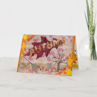 Cartão Cumprimentos do outono!