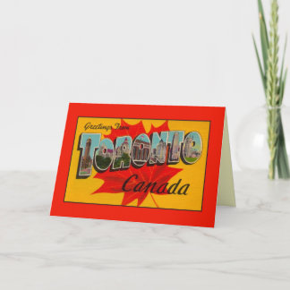 Cartão Cumprimentos do vintage de Toronto Ontário