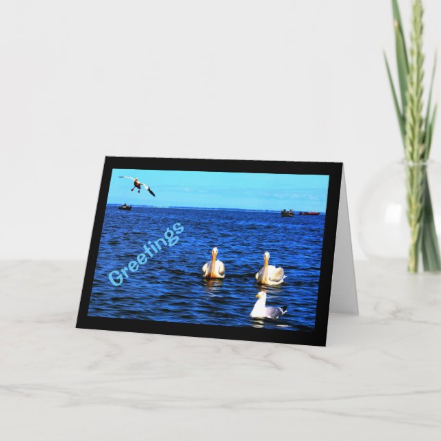 Cartão Cumprimentos do Winnebago bonito do lago (Frente)