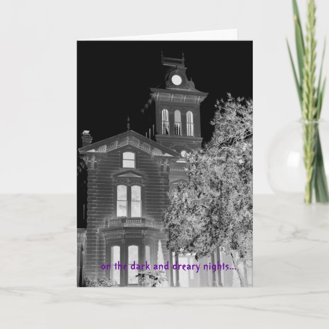 Cartão Cumprimentos góticos de Grimm o Dia das Bruxas (Frente)