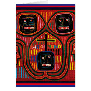 Cartão Cuna Tribal Design