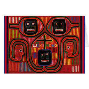 Cartão Cuna Tribal Design