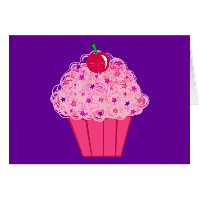 Cartão Cupcake (Frente Horizontal)