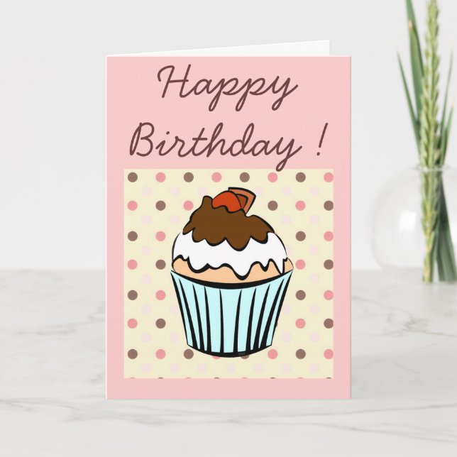 Cartão cupcake (Frente)