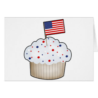 Cartão Cupcake americano