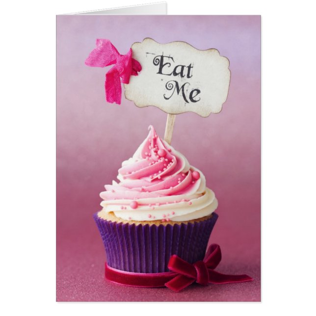 Cartão Cupcake - coma-me (Frente)