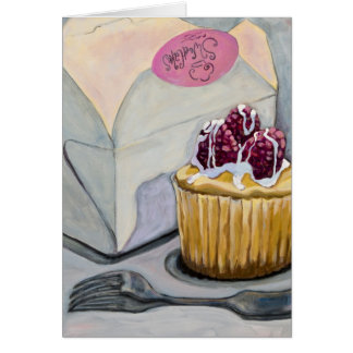 Cartão Cupcake de Cheescake