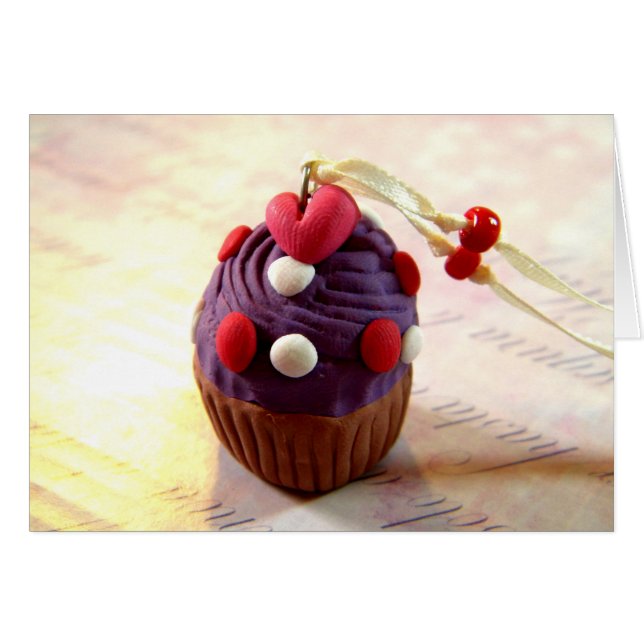 Cartão Cupcake dos namorados (Frente Horizontal)