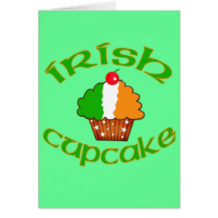 Cartão Cupcake irlandês