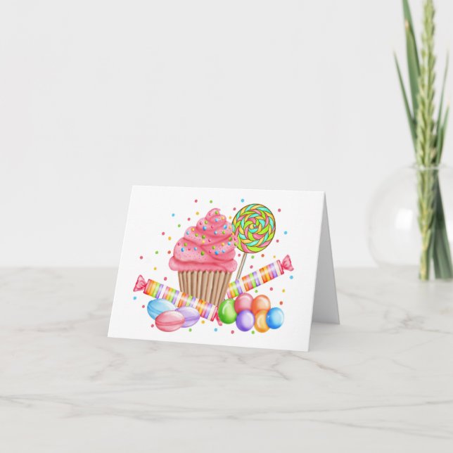 Cartão Cupcake Wonderland Notecard (Frente)
