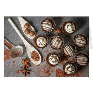 Cartão Cupcakes de chocolate