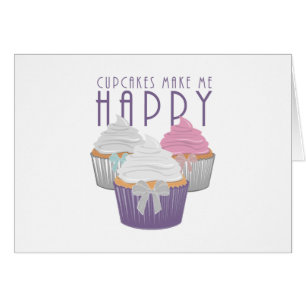 Cartão Cupcakes Make Me Happy