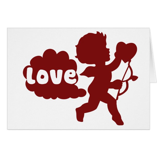 Cartão Cupids Love Fart (Frente horizontal)