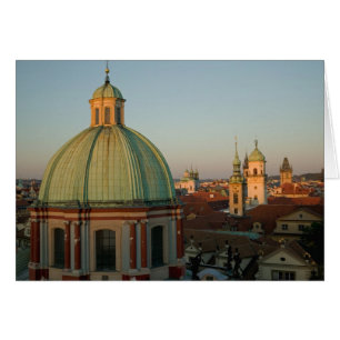Cartão Cúpula da Igreja de São Francisco, Praga, Repúblic
