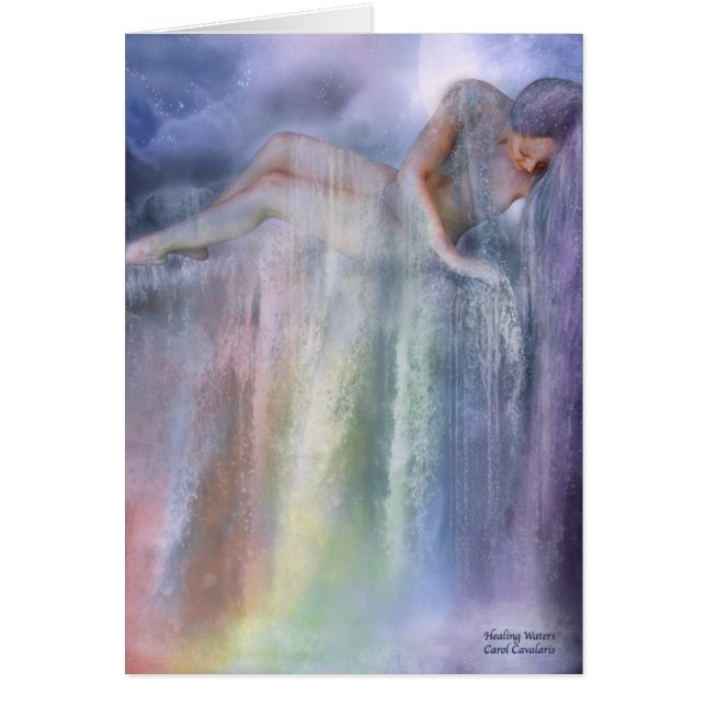 Cartão cura da arte das águas (Frente)