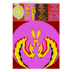 Cartão Cura da distância de Reiki