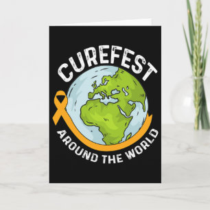 Cartão Curefest em todo o mundo Conscientização sobre o C
