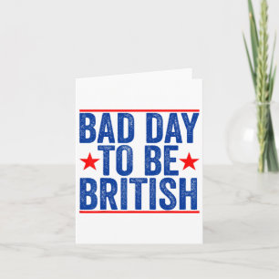Cartão Curioso Dia 4 De Julho De Camisa Para Ser Britânic