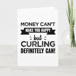 Cartão Curling te faz feliz, Engraçado Presente
