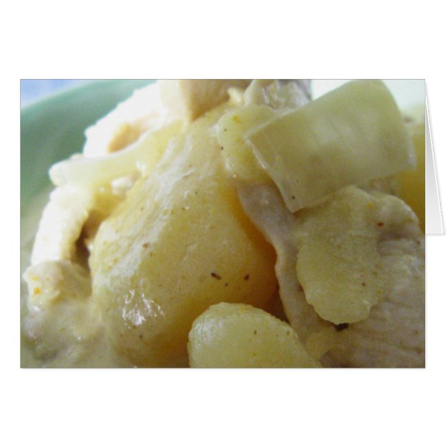 Cartão Curry Amarelo Tailandês [แ ก ก ะ ห ง รี่] ... Comi (Frente Horizontal)