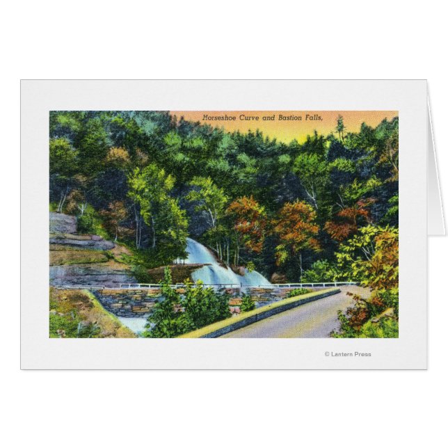 Cartão Curva de ferradura de paredes (Frente Horizontal)