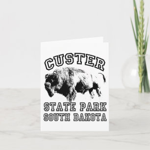 Cartão Custer State Park South Dakota Buffalo Nature Hiki