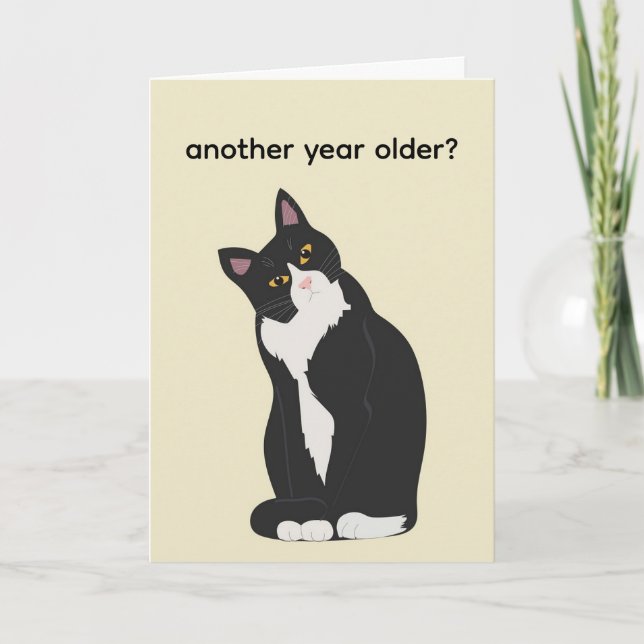Cartão CUSTOM another year older birthday  (Frente)