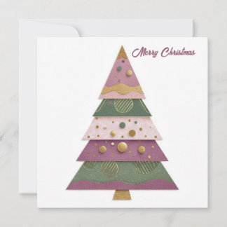 Cartão Custom festive Christmas Tree Greeting