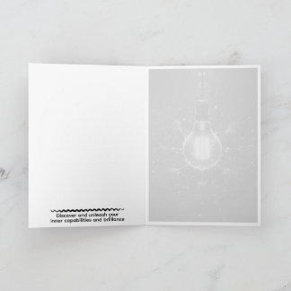 Cartão Custom Motivational Quote Card