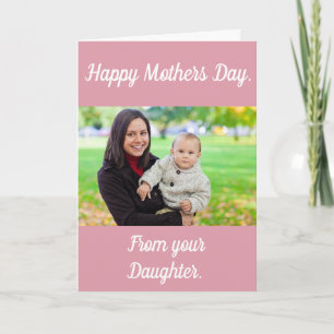 Cartão Custom, Photo, Mother's Day Card.