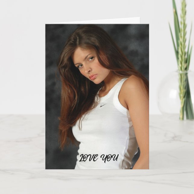 CARTÃO CUSTOM PHOTO SCRIPT GREETING CARD (Frente)