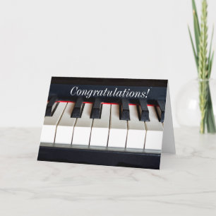 Cartão Custom Piano Greeting Card