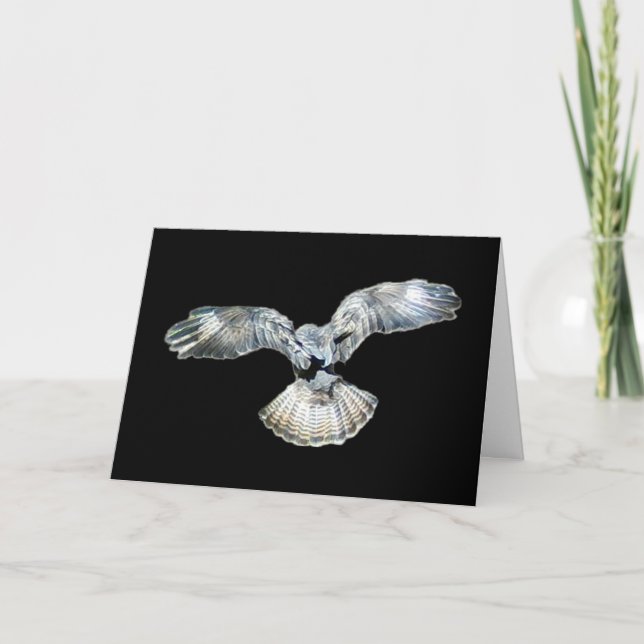 Cartão Customisable Buzzard Fanned Wings Greeting Card  (Frente)