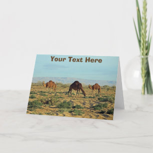 Cartão Customisable camels