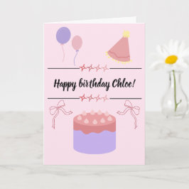 Cartão Customizable birthday card 