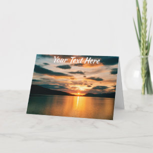 Cartão Customizable Midnight Sun, Noruega