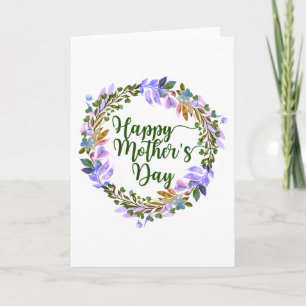 Cartão Customizable Mother's Day Hand Painted Card