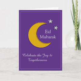 Cartão Customizable Purple Eid Invitation Card