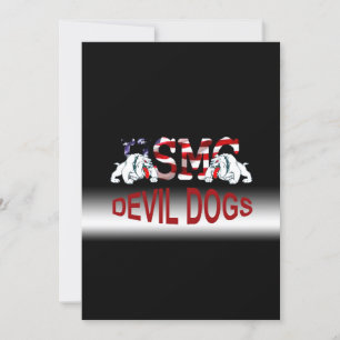 Cartão customizável Chesty do USMC - cães de diabo