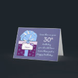 Cartão customizável do aniversário de 30 anos<br><div class="desc">VEJA O CARTÃO de aniversário de 30 anos O MAIS NOVO de S de ZIGGLETS@ZAZZLE ' ACIMA. PARA VÊ-LOS TODOS,  CLIQUE SOBRE A RELAÇÃO DA LOJA DE ZIGGLETS. </div>