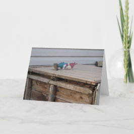 Cartão customizável do Natal do campónio