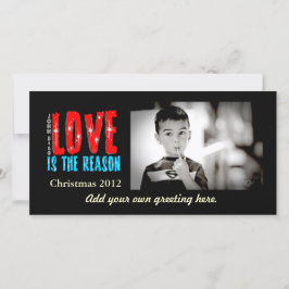 Cartão customizável do Natal/foto do feriado