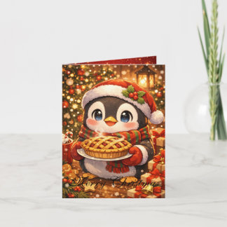 Cartão Cute Anime Christmas Card