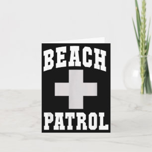 Cartão Cute Beach Patrol Emt Ems S Natação Despachante 91