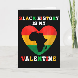 Cartão Cute Black History é o meu coração de valentine ne
