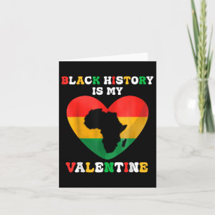 Cartão Cute Black History é o meu coração de valentine pr