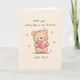 Cartão Cute Everyday É Meu Cumprimento Favorito