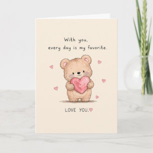 Cartão Cute Everyday É Meu Cumprimento Favorito
