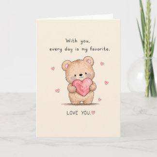 Cartão Cute Everyday É Meu Cumprimento Favorito